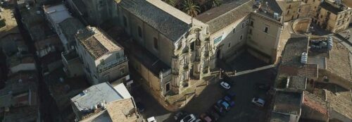 La chiesa di S. Francesco all'Immacolata -Caltagirone - Ingresso Museo Diocesano Vista Aerea